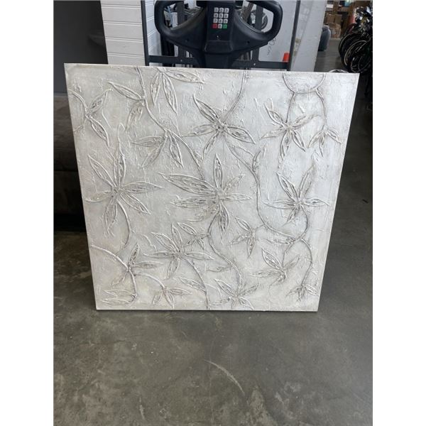 MIDDLE OF NOWHERE RUSTIC FLORAL CANVAS, 40X40