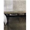 Image 3 : PATIO TABLE  SET WITH 4 STACKING RATTAN CHAIRS