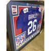 Image 2 : FRAMED AND SIGNED NY GIANTS BARKLEY JERSEY