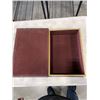 Image 3 : ANTIQUE CARVED OCTAGONAL SIDE TABLE AND HARD BOOK BOX