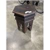 Image 4 : ANTIQUE CARVED OCTAGONAL SIDE TABLE AND HARD BOOK BOX