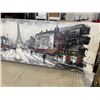 Image 3 : 20 X 60 OIL ON CANVAS PARIS SCENE