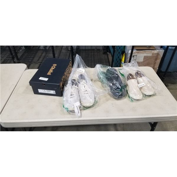 ASSORTED SIZE OLUAKI SHOES AND SANDALS, USED