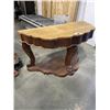 Image 1 : ANTIQUE OAK PAW FOOT HALL TABLE
