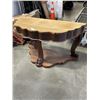 Image 2 : ANTIQUE OAK PAW FOOT HALL TABLE