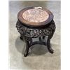 Image 2 : ANTIQUE HIGHLY CARVED MARBLE INLAID PLANTSTAND