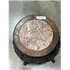 Image 3 : ANTIQUE HIGHLY CARVED MARBLE INLAID PLANTSTAND