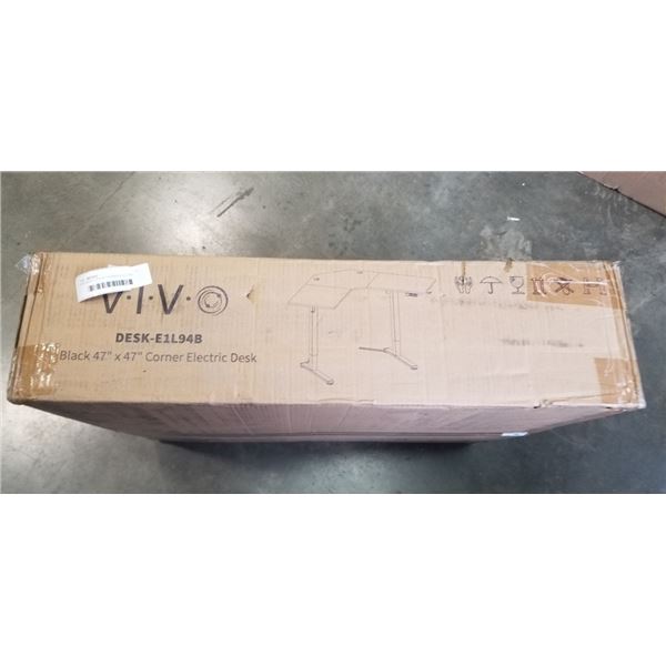 VIVO BLACK 47'X 47' CORNER ELECTRIC DESK