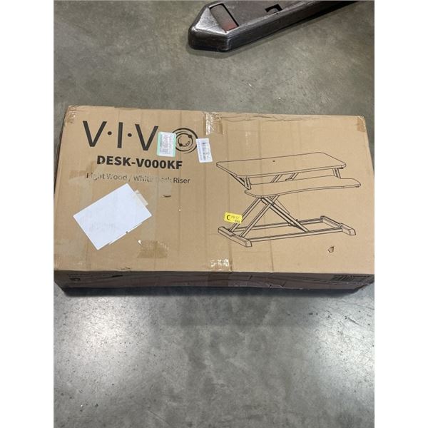 VIVO LIGHT WOOD/ WHITE DESK RISER