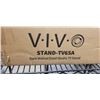 Image 3 : VIVO DARK WALNUT EASEL STUDIO TV STAND