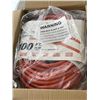 Image 1 : AS NEW INDOOR /OUTDOOR HEAVY DUTY 100FT 10AWG 125VOLTS 15 AMP ORANGE EXTENTION CORD