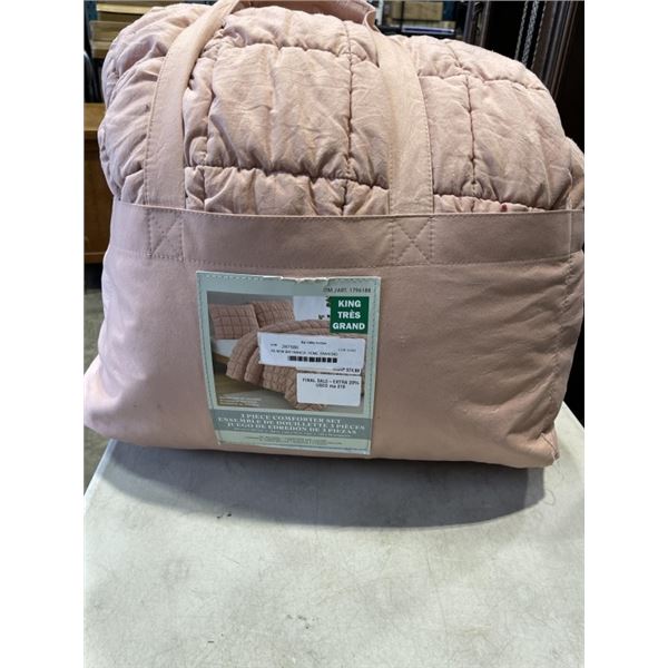 BRITANNICA  HOME  FASHIONS KING SIZE COMFORTER SET