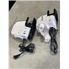 Image 1 : TWO GREENWORKS 24 VOLT LITHIUM ION BATTERY CHARGERS