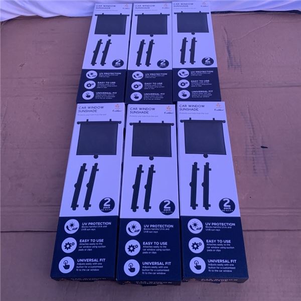6 PAIRS OF NEW SIDE WINDOWS VEHICLE SUNSHADES