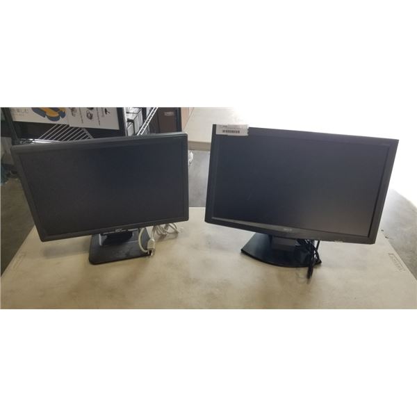 2 ACER COMPUTER MONITORS - WORKING