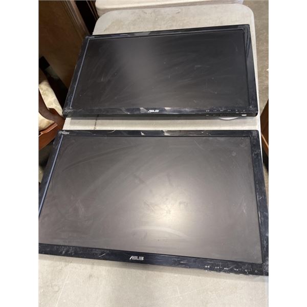 2 COMPUTER MONITORS - WORKING, NO STANDS OR MOUNTS