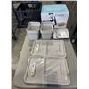 Image 1 : NEW IKEA STORAGE BINS WITH LIDS, BLACK CRATE AND CUCINA PRO FLATBREAD MAKER