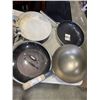 Image 2 : LOT OF TRAMONTINA, TFAL, KIRKLAND FRYING PANS AND ELECTRIC KETTLE
