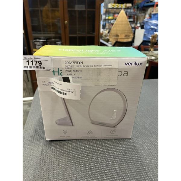 VERILUX HAPPY LIGHT ALBA  THERAPY LAMP W/ TIMER - TESTED WORKING, RETAIL $79