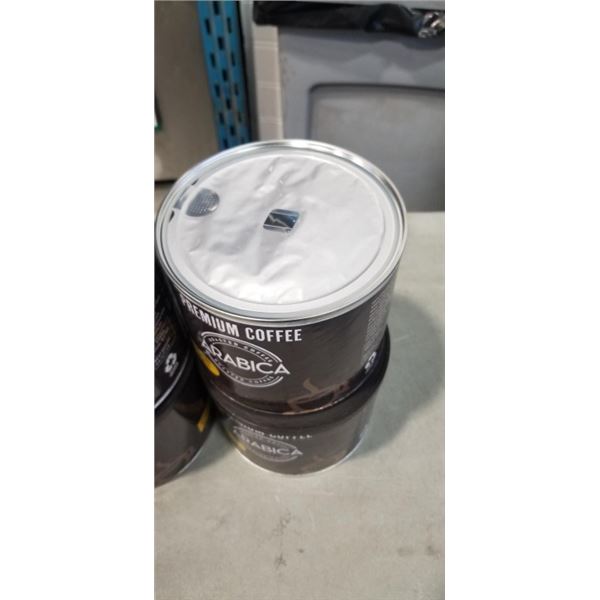 4 TINS OF ARABICA PREMIUM COFFEE MEDIUM ROAST, 22.5 OZ EACH