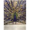 Image 2 : LARGE PEACOCK CANVAS PICTURE 40 X 40 INCH