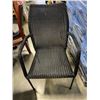 Image 5 : PATIO TABLE  SET WITH 4 STACKING RATTAN CHAIRS
