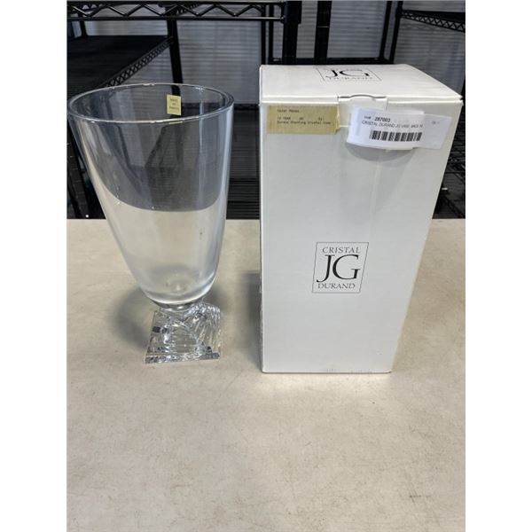 CRISTAL DURAND JG VASE, MADE IN FRANCE