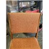 Image 7 : VINTAGE TEAK DRAW LEAF DINING TABLE WITH 4 UPHOLSTERED DINING CHAIRS