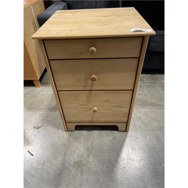 3 DRAWER PINE NIGHT STAND
