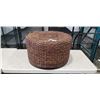 Image 1 : ROUNDA RATTAN FOOT STOOL, 26 INCH DIAMETER