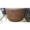 Image 3 : ROUNDA RATTAN FOOT STOOL, 26 INCH DIAMETER
