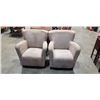 Image 1 : PAIR OF MICROFIBRE TUB CHAIRS