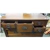 Image 2 : AMTOQIE 8 DRAWER DRESSER, ORIGINAL HARDWARE, GOOD CLEAN CONDITION