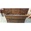 Image 3 : AMTOQIE 8 DRAWER DRESSER, ORIGINAL HARDWARE, GOOD CLEAN CONDITION