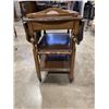 Image 4 : ANTIQUE TEA TROLLEY WITH ORIGINAL GLASS TRAY