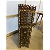 Image 2 : ANTIQUE INLAID AND HIGHLY CARVED BOOKSHELF