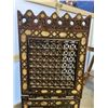 Image 3 : ANTIQUE INLAID AND HIGHLY CARVED BOOKSHELF
