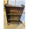 Image 5 : ANTIQUE INLAID AND HIGHLY CARVED BOOKSHELF