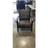 Image 1 : MODERN WOOD FRAMED ARMCHAIR