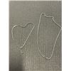 Image 1 : 2 SILVER CHAIN NECKLACES - TESTED