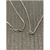 Image 2 : 2 SILVER CHAIN NECKLACES - TESTED