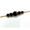 Image 1 : GOLD PLATED STERLING SILVER NATURAL GARNET (4.15CT) BRACELET, W/A $650.00. GARNET IS THE BIRTHSTONE 