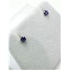 Image 2 : 10KT YELLOW GOLD NATURAL TANZANITE (0.17CT) EARRINGS, W/A $650.00. TANZANITE IS THE BIRTHSTONE FOR D