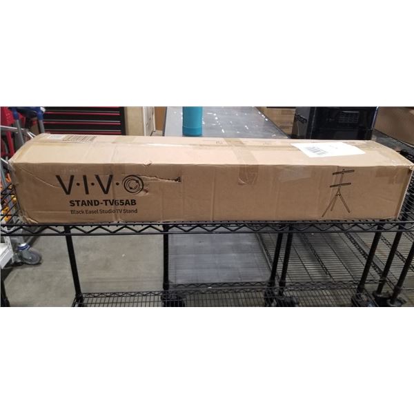 VIVO BLACK EASEL STUDIO TV STAND