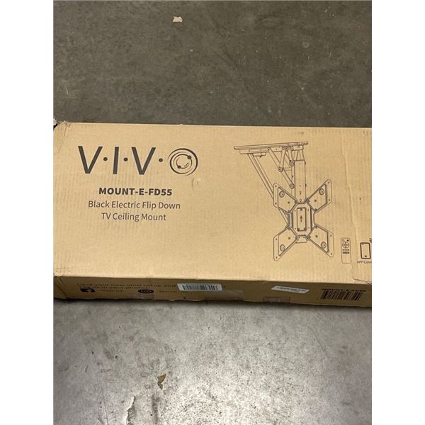 VIVO BLACK ELECTRIC FLIP DOWN CELING TV MOUNT