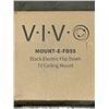 Image 2 : VIVO BLACK ELECTRIC FLIP DOWN CELING TV MOUNT