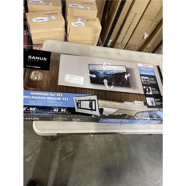 SANUS ADVANCED 42"-90" TILTING TV WALL MOUNT, RETAIL $219