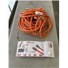 Image 1 : AS NEW INDOOR /OUTDOOR HEAVY DUTY 100FT 10AWG 125VOLTS 15 AMP ORANGE EXTENTION CORD