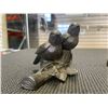 Image 3 : ANTIQUE BRASS BELLS, AND BIRD SALT AND PEPPER