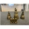 Image 5 : ANTIQUE BRASS BELLS, AND BIRD SALT AND PEPPER